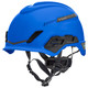 MSA HELMET,V-GARD H1,TRIVENT, FT3PIV, BLUE  10194785