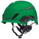 MSA HELMET,V-GARD H1, TRIVENT, FT3PIV, GREEN  10194786
