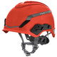 MSA HELMET,V-GARD H1,NOVENT,FT3PIV,RED  10194792