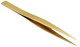 Aven18013-BR  Accutek Tweezer, Pattern AM, Brass Swiss Made
