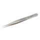Aven 18026ACU Pattern O Straight Fine Precision Tweezer, Stainless Steel, 4-3...