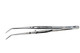 Aven 18400 Curved Serrated Tweezers with Lock, Stainless Steel, 6" Length, 1-...