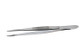 Aven 18436 Straight Serrated Tip Forcep, Stainless Steel, 5" Length