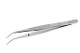 Aven 18438 Curved Serrated Forcep with Alignment Pin, Stainless Steel, 4" Length