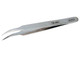 Aven 18481 Curved Serrated General Purpose Tweezer, Stainless Steel, 4-1/2" L...