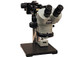 Aven 26800B-369 SPZ-50 Stereo Zoom Microscope on Double Arm Boom Stand with I...