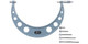 Mitutoyo 104-138 Outside Micrometer, Interchangeable Anvils 6-12in, .001in