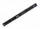 Mitutoyo 182-212, Steel Rule, 6" (4R), (1/8, 1/16, 1/32, 1/64"), 1/64" Thick X 1/2" Wide, Black Chrome Finish Tempered Stainless Steel