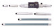 Mitutoyo 337-303 Digimatic Tubular LCD Inside Micrometer, Extension Rod Type, 8-40" Range, 0.0001" Graduation, +/-0.00092" Accuracy, 6 pcs Extension Rods