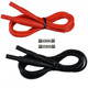 AEMC Lead - Set of 2, 6.5ft Color-coded Red/Black Fused Leads (.63A) w/ 4mm Plug, 2139.74