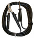 AEMC Lead - One Shielded Safety Lead (black) 45 ft w/Hippo Clips (15kV) for use with Megohmmeter Models 6550 & 6555; 2151.21