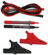 AEMC  2152.01 Lead  Set of 2, Color-Coded 4 ft (Red/Black) Leads, Test Probes & Alligator Clips (Replacement for Models 1026, CA7027)