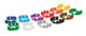 AEMC Replacement - Set of 12, color input ID markers for the PowerPad Series; 2140.45