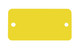 C.H. Hanson 43098 Rec Tag-Anodized Aluminum,Yellow,Rnd Crn,2"x4", 5pk