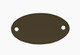 C.H. Hanson 43151 Oval Tag-Anodized Aluminum,Black,1-5/32"x2-1/16", 5pk
