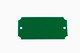 C.H. Hanson 43165 Rec Tag-Anodized Aluminum,Green,Notch,1-7/16"x3-1/16", 5pk