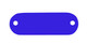 C.H. Hanson 43172 Rec Tag-Anodized Aluminum,Blue,Rnd End,5/8"x1-29/32", 5pk