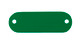 C.H. Hanson 43176 Rec Tag-Anodized Aluminum,Green,Rnd End,5/8"x1-29/32", 5pk