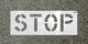 C.H. Hanson 70063 "STOP"- 24"x12" Char. Size