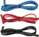 Aemc 5000.93  Lead - set of 3, 5 ft PVC color-coded (red/black/blue) with 4mm straight/right banana plugs