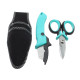 Aven 11010 - ELECTRICIAN SCISSOR AND KNIFE KIT WITH NYLON BELT POUCH