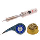 Aven 17510-545-TC - SOLDERING IRON 80W WITH SOLDERING BRASS CLEANING COIL AND SOLDER WICK 17545