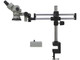 Aven DSZ44-209-536 - DSZ-44 BINOCULAR MICROSCOPE 10X TO 44X MOUNTED ON DOUBLE ARM BOOM STAND WITH CLAMP AND E-ARM FOCUS MOUNT WITH INTEGRATED RING LIGHT