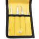 Aven 18480PR - TWEEZERS SET PRECISION 4 PC CONSISTING OF TWEEZERS: AA-CS, OOD-CS, 3C-CS & 7-CS