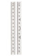 Starrett C330-150 W/SLC Full Flexible Steel Rule with Standard Letter of Certification, 150 mm, 12.7 mm