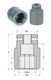 Mountz 271713 Impact Socket 6Pt (1 1/2 Sq Dr X 3 3/16")