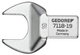Gedore 1963716  Rectangular open end fitting SE 14x18, 36 mm 7118-36