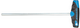 Gedore 2647273 Hexagon Allen key with 2C-T-handle 3 mm 2142 T 3
