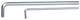 Gedore 6351540 Hexagon Allen key, extra long 6 mm 42 EL 6
