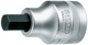Gedore 6181010 Screwdriver bit socket 1" 17 mm IN 21 17