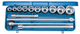 Gedore 6280180 Socket set 3/4" 14 pcs hex 22-50 mm 32 EMZ