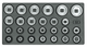 Gedore 6626580 Socket set 1/2", hexagon, in 1/3 ES tool module 1500 ES-19