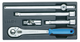 Gedore 6626740 Accessories for socket wrenches 1/2" in 1/3 ES tool module 1500 ES-1993 T