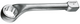 Gedore 1416405 Ring slogging spanner, deep offset 70 mm 306 G 70