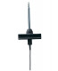 Testo 0613 3211 T-handle NTC frozen food probe, corkscrew design, tip Ø 8 mm x 110 mm length, (Tmax handle +158°F), -58 to +280°F