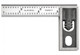  Starrett 13A Inch Reading Double Square, 4", imperial