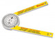 Starrett 505P-7 Hardened Plastic Miter Protractor, 0 to 90°, 7"