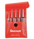 Starrett S117PC Center Punch with round shank set, imperial