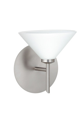 Besa - 1SW-117607-SN - One Light Wall Sconce - Kona - Satin Nickel