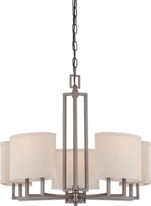 Nuvo Lighting - 60-4855 - Five Light Chandelier - Gemini - Hazel Bronze