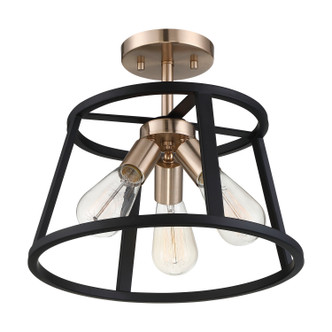 Chassis Three Light Semi Flush Mount (60-6643)