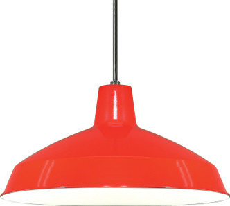 Nuvo Lighting - SF76-663 - One Light Hanging Lantern - Red / White Interior