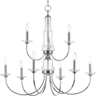 Progress Lighting - P400104-015 - Nine Light Chandelier - Litchfield - Polished Chrome