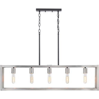 Progress Lighting - P400145-135 - Five Light Island Pendant - Union Square - Stainless Steel Progress Lighting - P400145-135 - Five Light Island Pendant - Union Square - Stainless Steel