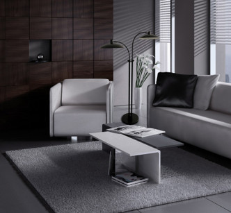 Ridgeline LED Floor Lamp (RL202-BLK)
