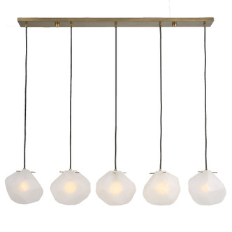 Uttermost - 21577 - Five Light Linear Pendant - Geodesic - Matte Antique Brass Uttermost - 21577 - Five Light Linear Pendant - Geodesic - Matte Antique Brass